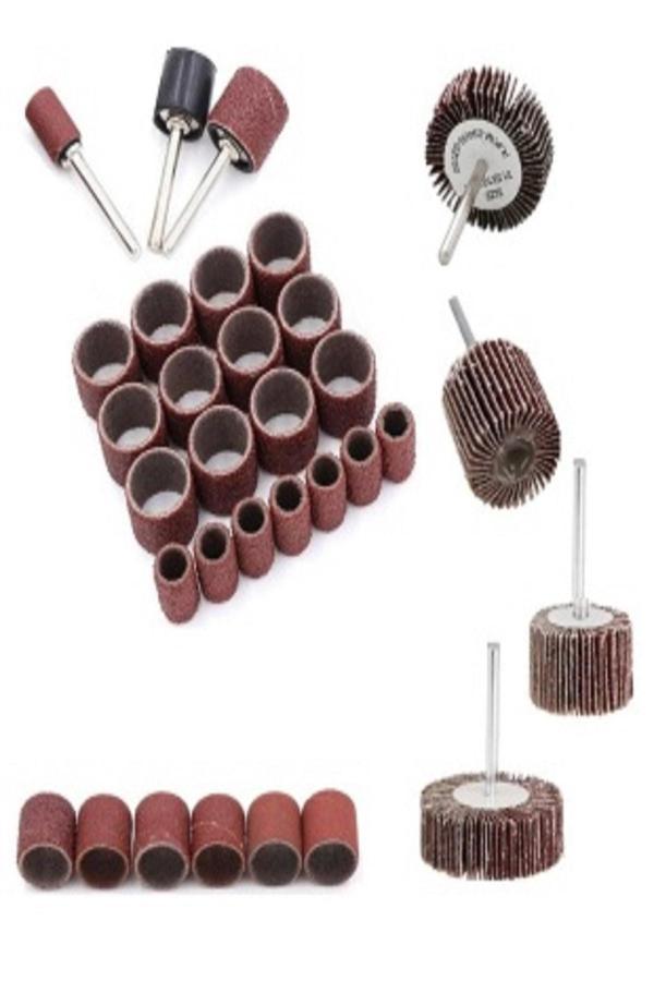Depolife Kalıpçı Zımpara Aşındırma Seti Silindir Zımpara Yaprak Zımpara Aşındırma Hazırlama 30 Pcs - Image 1