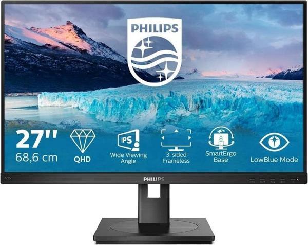 PHILIPS 27" IPS 275S1AE-00 4MS 75HZ HDMI-DP EV OFİS MONİTÖRÜ 2560X1440  - Image 1