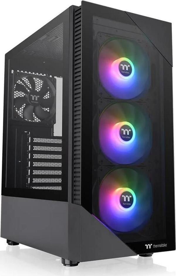 THERMALTAKE 650W 80+ VIEW 200 TG CA-3X3-65M1WE-00 GAMING MID-TOWER PC KASASI - Image 1