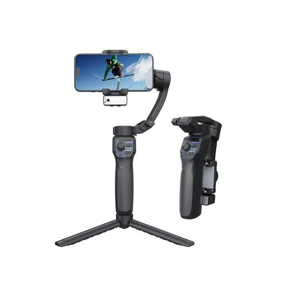 Go-Des Gd-F11 3 Eksenli El Tipi Yüz Tanıma Takipli Led Işıklandırma Aparatlı Gimbal Stabilizatör - Image 1