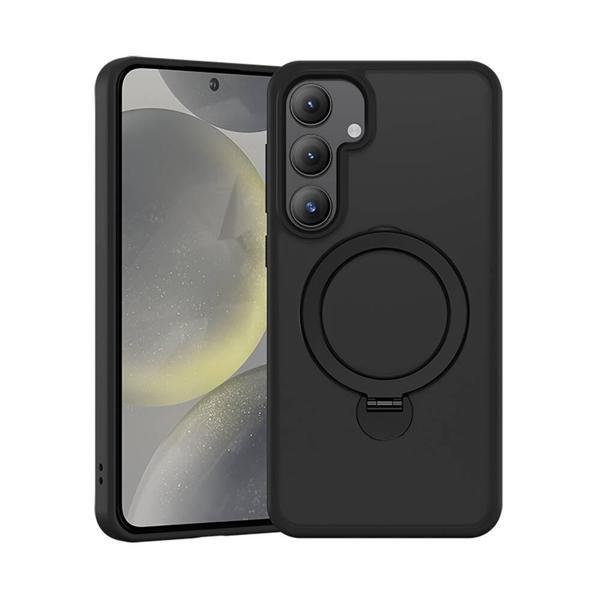 Benks Galaxy S25 Kılıf M-Safe Şarj Uyumlu Standlı Mist Protective Kapak Siyah - Image 1