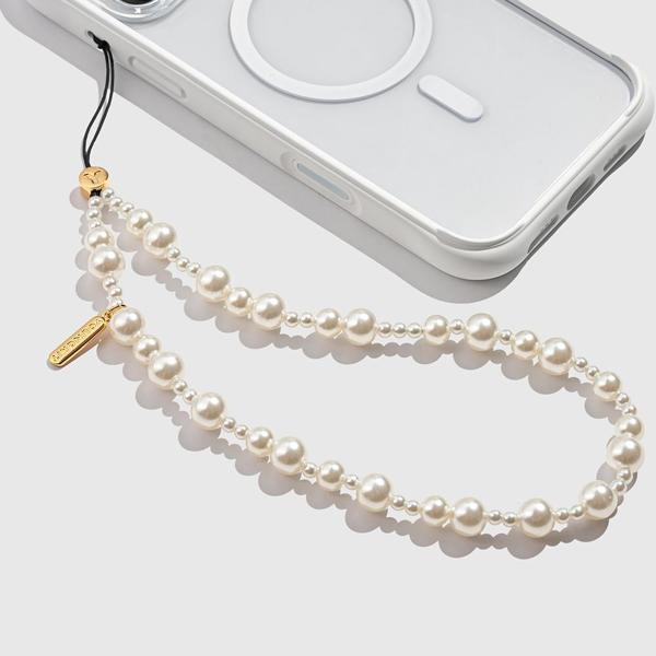 Youngkit Pearl Serisi İnci Tasarımlı Telefon Askı İpi 40Cm Gold - Image 1