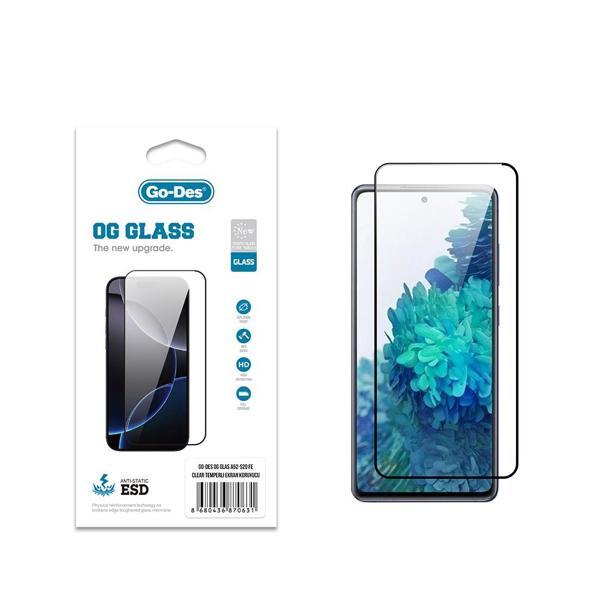Go-Des Galaxy S20 Fe Uyumlu Og Glass Antistatik Temperli Cam Ekran Koruyucu Şeffaf - Image 1