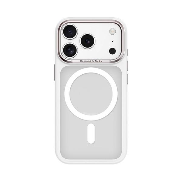 Benks İphone 17 Pro Max Uyumlu Kılıf M-Safe Şarj Özellikli Mist Protective Kapak Beyaz - Image 1