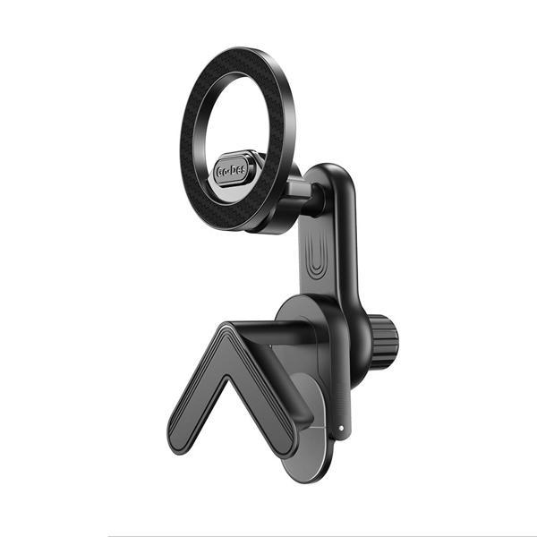 Go-Des Gd-Hd337 360 Dönebilen Başlıklı V Köşeli Laptop - Monitör Telefon Tutucu Siyah - Image 1