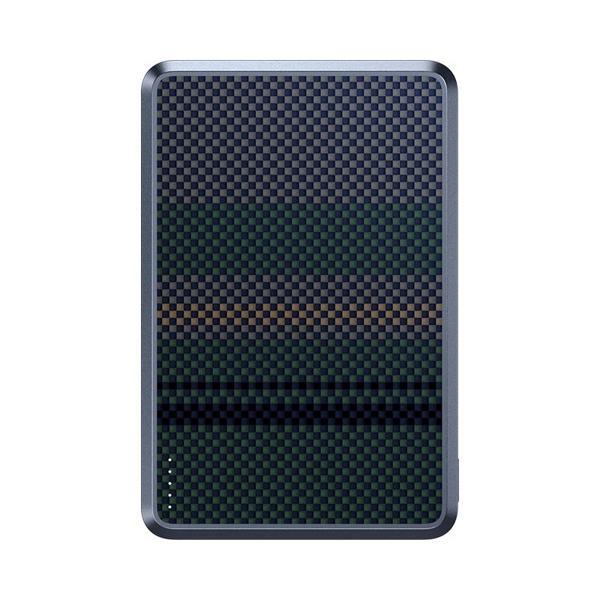 Benks Mp15 Armorgo M-Safe Özellikli Aurora Serisi Aramid Fiber Powerbank 15W 5000Mah Siyah-Yeşil - Image 1