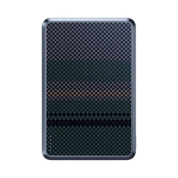 Benks Mp16 Armorgo M-Safe Özellikli Aurora Serisi Aramid Fiber Powerbank 15W 10000Mah Siyah-Yeşil - Image 1