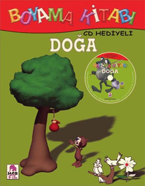 Boyama Kitabı / Cd Hediyeli Doğa - Mor Fil Yayınları - Image 1