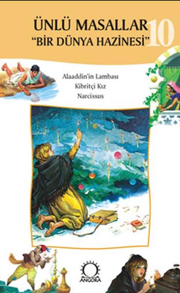 Ünlü Masallar 10 - Alaaddin'in LambasıKibritçi KızNarcissus - Angora Yayınevi - Image 1