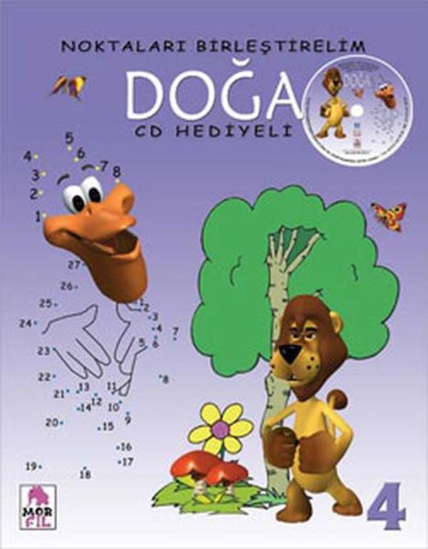 Noktaları Birleştirelim 4 - Doğa Cd Hediyeli - Mor Fil Yayınları - Image 1