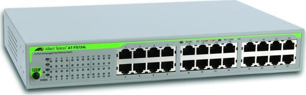 ALLIED TELESIS 24-PORT AT-FS724L-50 10/100 YÖNETİLEMEZ SWITCH - Image 1