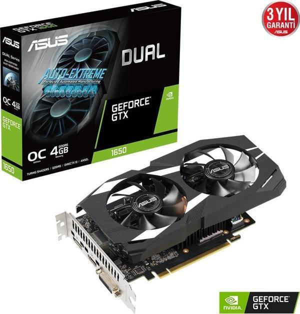 ASUS 4GB PH-GTX1650-O4GD6-P-EVO GDDR6 128bit HDMI-DP-DVI  PCIE 3.0 - Image 1
