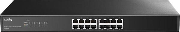 CUDY 16port GS1016 Gigabit Yönetilemez Metal Kasa Switch - Image 1