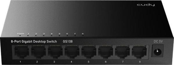 CUDY 8port GS108 Gigabit Yönetilemez Metal Kasa Switch - Image 1