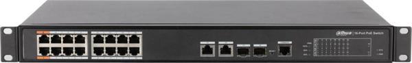 DAHUA 16port 240w FULL PoE PFS4218-16ET-240-V2 Gigabit 2xCombo SFP Yönetilebilir Switch - Image 1