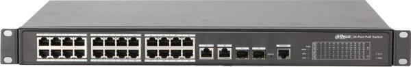 DAHUA 24port 360w FULL PoE PFS4226-24GT2GF-360-V2 Gigabit 2xCombo SFP Yönetilebilir Switch - Image 1