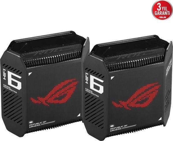 ASUS ROG RAPTURE GT6 AX10000 ÜÇ BAND GAMING-Ai MESH-AiPROTECTION-VPN-KABLOSUZ MESH ROUTER 2-li paket - Image 1
