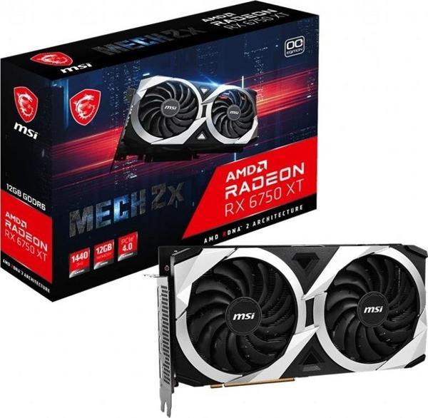 MSI 12GB RX6750XT MECH 2X 12G OC GDDR6 192bit HDMI-DP PCIE 4.0 - Image 1