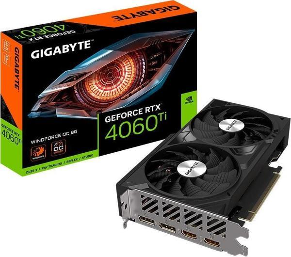 GIGABYTE 8GB RTX4060TI GV-N406TWF2OC-8GD GDDR6 128bit PCIE 4.0 - Image 1