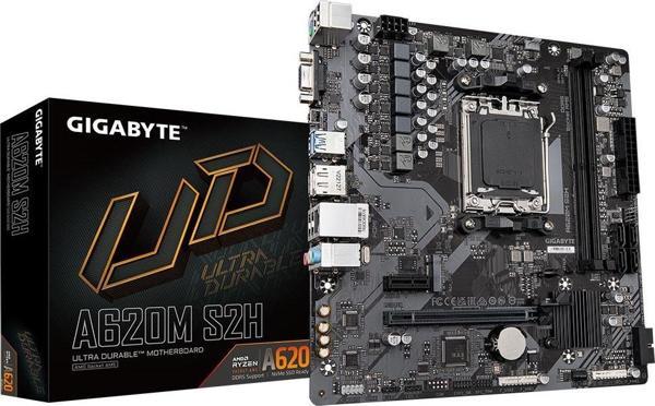 GIGABYTE A620M-S2H DDR5 HDMI DP PCIe 16X v4.0 AM5 mATX - Image 1