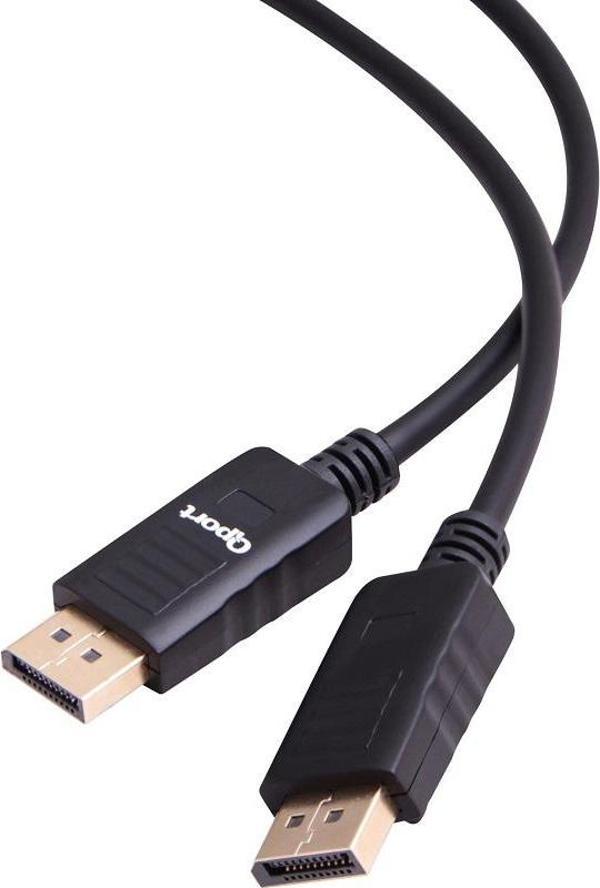 QPORT Q-DP01 1.8metre Display Görüntü Adaptörü Siyah - Image 1