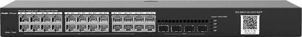 RUIJIE 24port REYEE RG-NBS3100-24GT4SFP GIGABIT 4X SFP Yönetilebilir Switch RackMount - Image 1