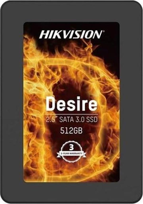 HIKVISION 512GB HS-SSD-DESIRE(S)/512G 560- 505MB/s SSD SATA-3 Disk - Image 1