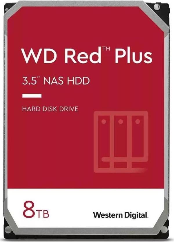 WD 8TB 3.5" RED PLUS WD80EFZZ 256MB 5400RPM SATA-3 NAS DİSKİ - Image 1