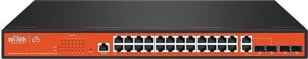 WI-TEK 24port 370w FULL PoE WI-PCMS328GF GIGABIT 4X SFP Yönetilebilir Switch - Image 1