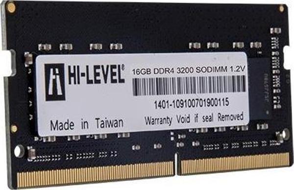 HI-LEVEL 16GB DDR4 3200MHZ NOTEBOOK RAM VALUE HLV-SOPC25600D4/16G - Image 1
