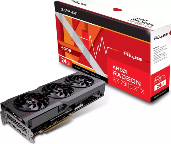 SAPPHIRE 24GB RX7900XTX PULSE GAMING OC 11322-02-20G GDDR6 384bit PCIE 4.0 - Image 1