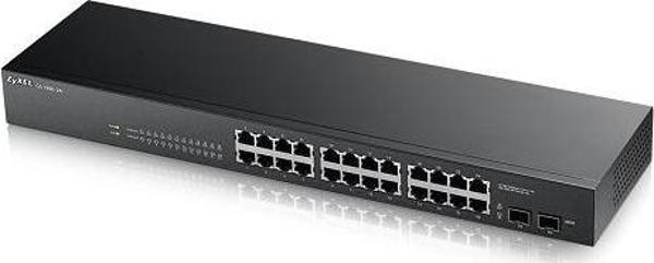 ZyXEL 24port 170w FULL PoE GS1900-24HP GIGABIT 2X SFP Yönetilebilir Switch RackMount - Image 1