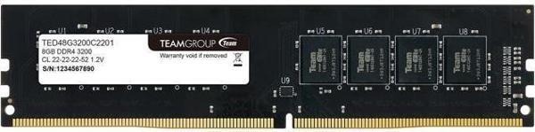 TEAM 8GB DDR4 3200MHZ CL22 RC RAM ELITE TED48G3200C2201 - Image 1