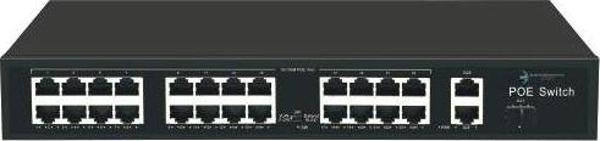 ODS 24port +2 UPLINK 300w FULL PoE 08ODS-24P2U1S-300 10/100 1X SFP Yönetilemez Switch - Image 1