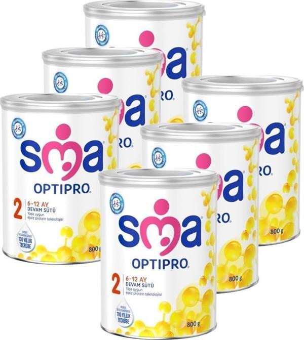 SMA Optipro 2 No Devam Sütü 800  gr X 6 Adet - Image 1