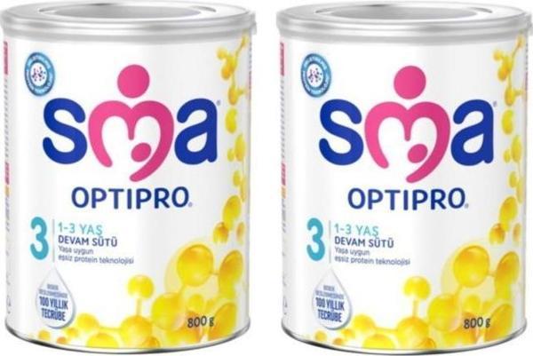 Sma Optipro 3 Probiyotik 800g 1-3 Yaş Bebek Devam Sütü x2 Adet - Image 1