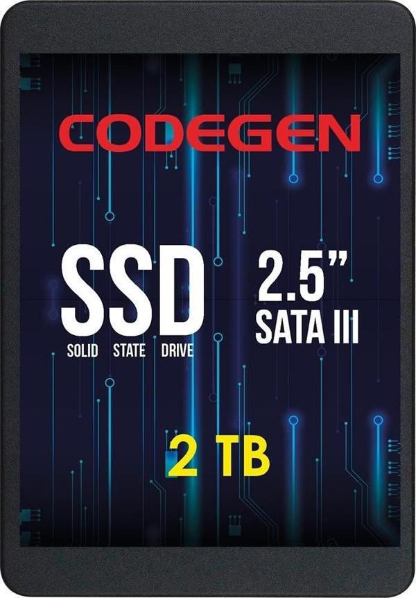 CODEGEN 2TB CDG-2TB-SSD25 560- 500MB/s SSD SATA-3 Disk - Image 1