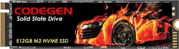 CODEGEN 512GB CDG-512GB-NVME 2000- 1000MB/s M2 PCIe NVME Disk - Image 1