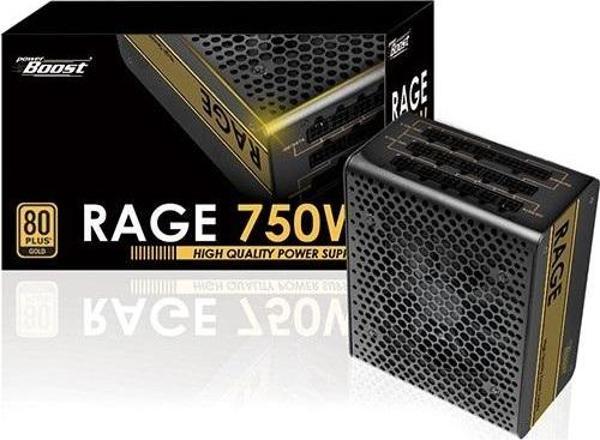 PowerBOOST 750W 80+ Gold BST-ATX750G 12CM FANLI APFC POWER SUPPLY - Image 1