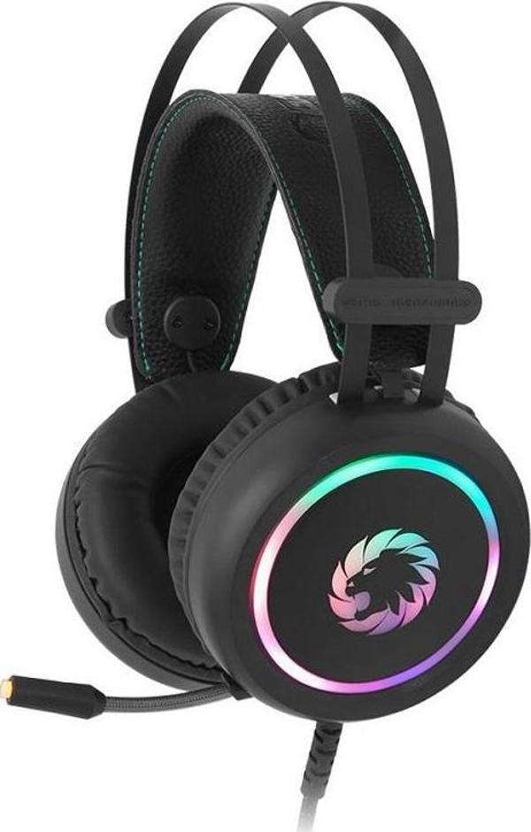 GAMEMAX HG3500 Stereo USB Led Aydınlatma Siyah Gaming Mikrofonlu Kulaklık - Image 1