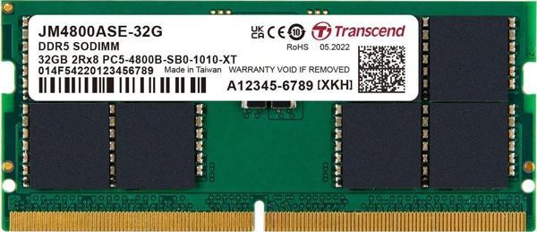 TRANSCEND 32GB DDR5 4800MHZ CL22 NOTEBOOK RAM VALUE JM4800ASE-32G - Image 1