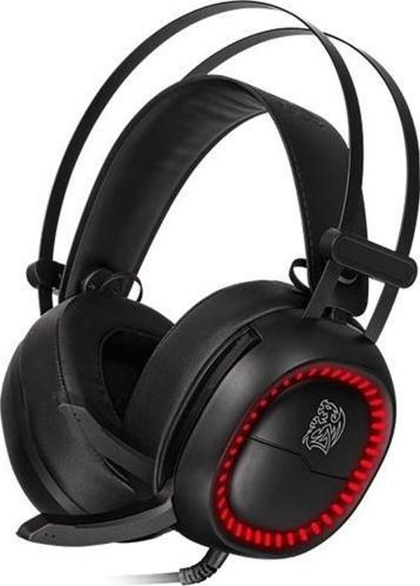 THERMALTAKE eSPORTS SHOCK PRO RGB 7.1 Siyah Oyuncu Kulak TTS-HT-SHK-DIECBK-25 - Image 1