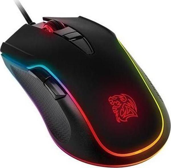 TT eSPORTS NEROS RGB USB RGM 3200-DPI Oyuncu Mouse T T S -EMO-NRR-WDOTBK-01 - Image 1