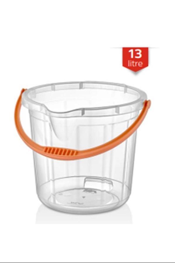 13 Lt. Temizlik Kovası Şeffaf Royaleks-MRD261 - Image 1