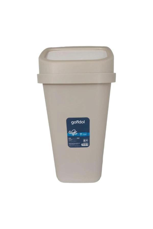 Kapaklı Çöp Kovası, Plastik 17 Lt  Royaleks-G647 - Image 1