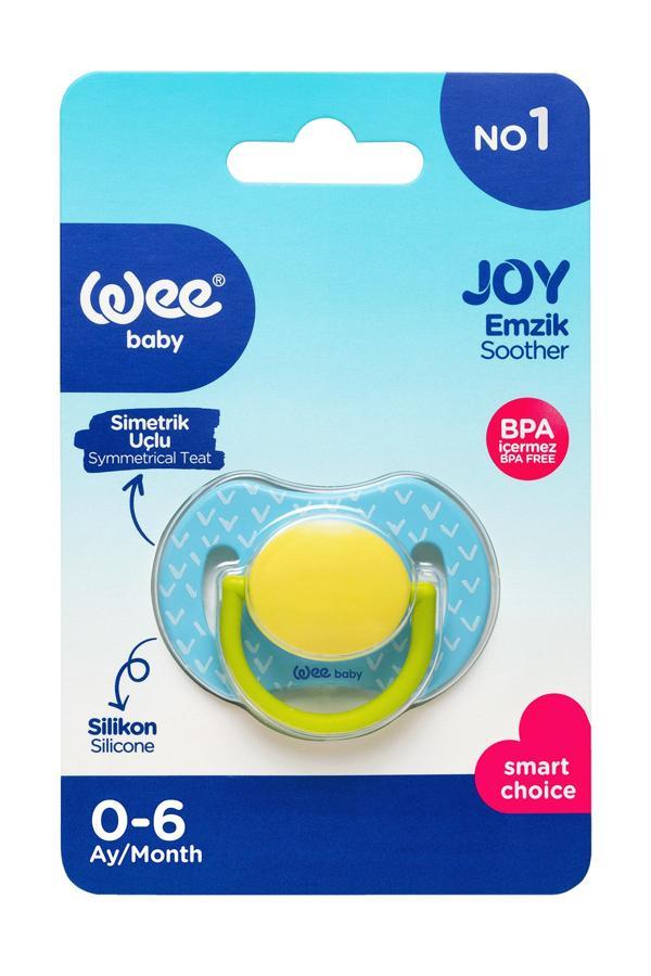 Wee Baby Joy Simetrik Uçlu Emzik No:1 - Mavi - Image 1