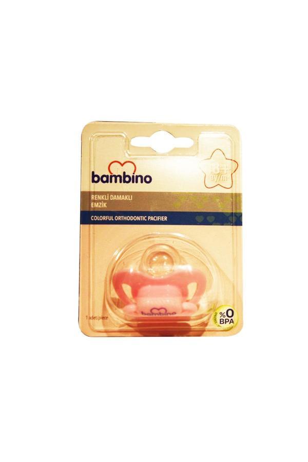 Bambino Renkli Damaklı Emzik 18 Ay - Pembe - Image 1