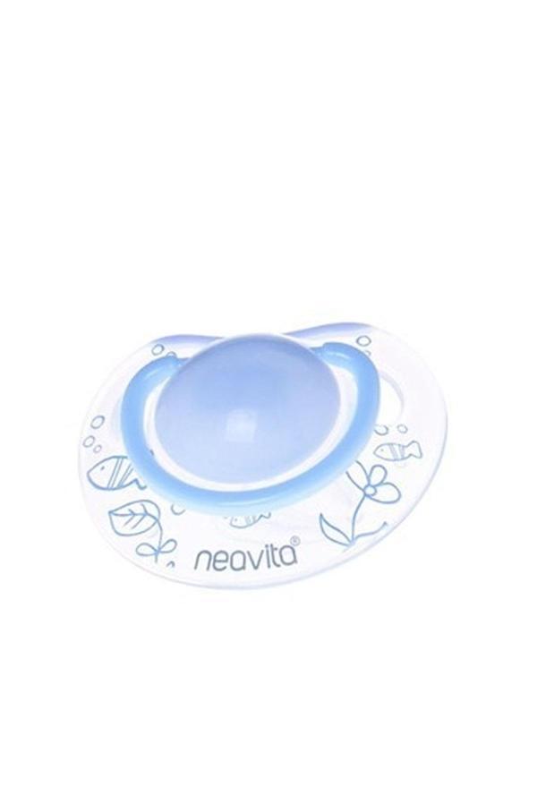 Neavita Ortodontik Silikon Emzik Desenli (Bpa%0) 0 Ay / Açık Mavi - Image 1