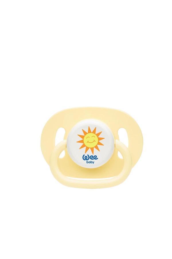 Wee Baby Yuvarlak Uçlu Emzik No: 3 / 18 Ay 831 - Sarı - Image 1