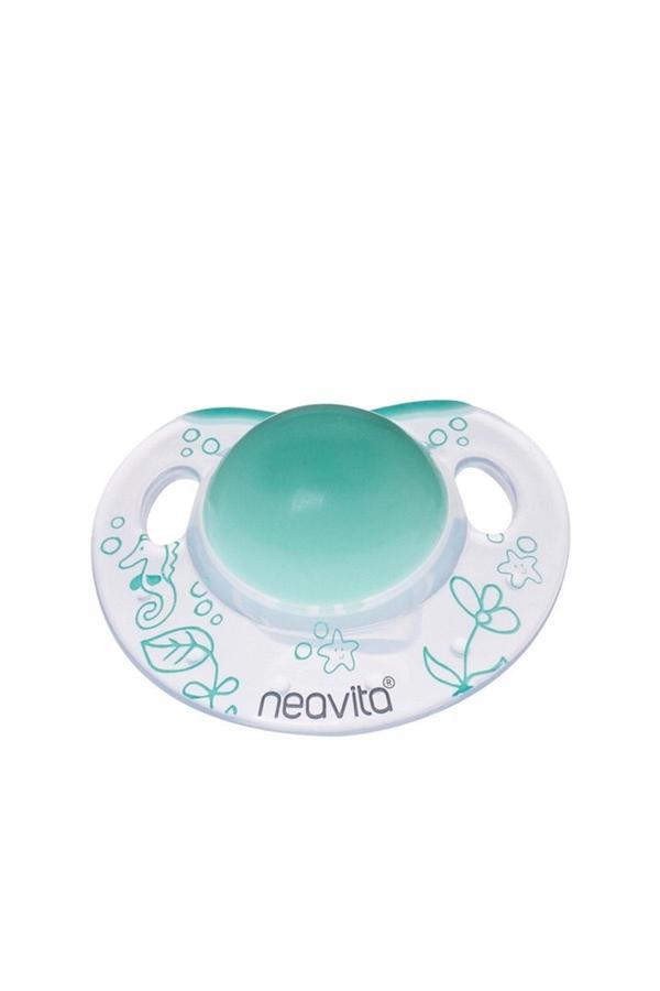 Neavita 15042 Ortodontik Gece Emziği Desenli 3Ay Açık Yeşil - Image 1